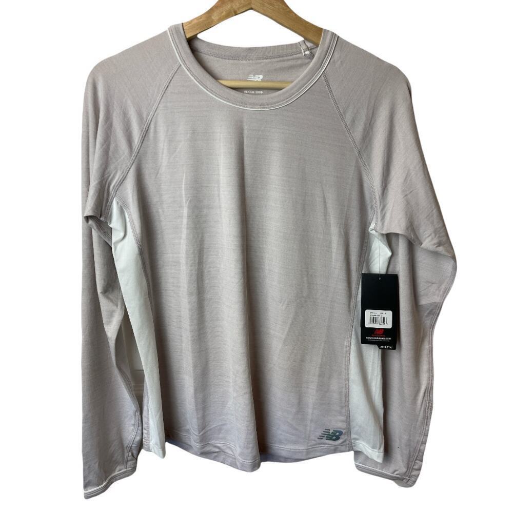 New Balance Athletic Lightweight Lt. Pink Long Sleeve Shirt Women's Size M NWT